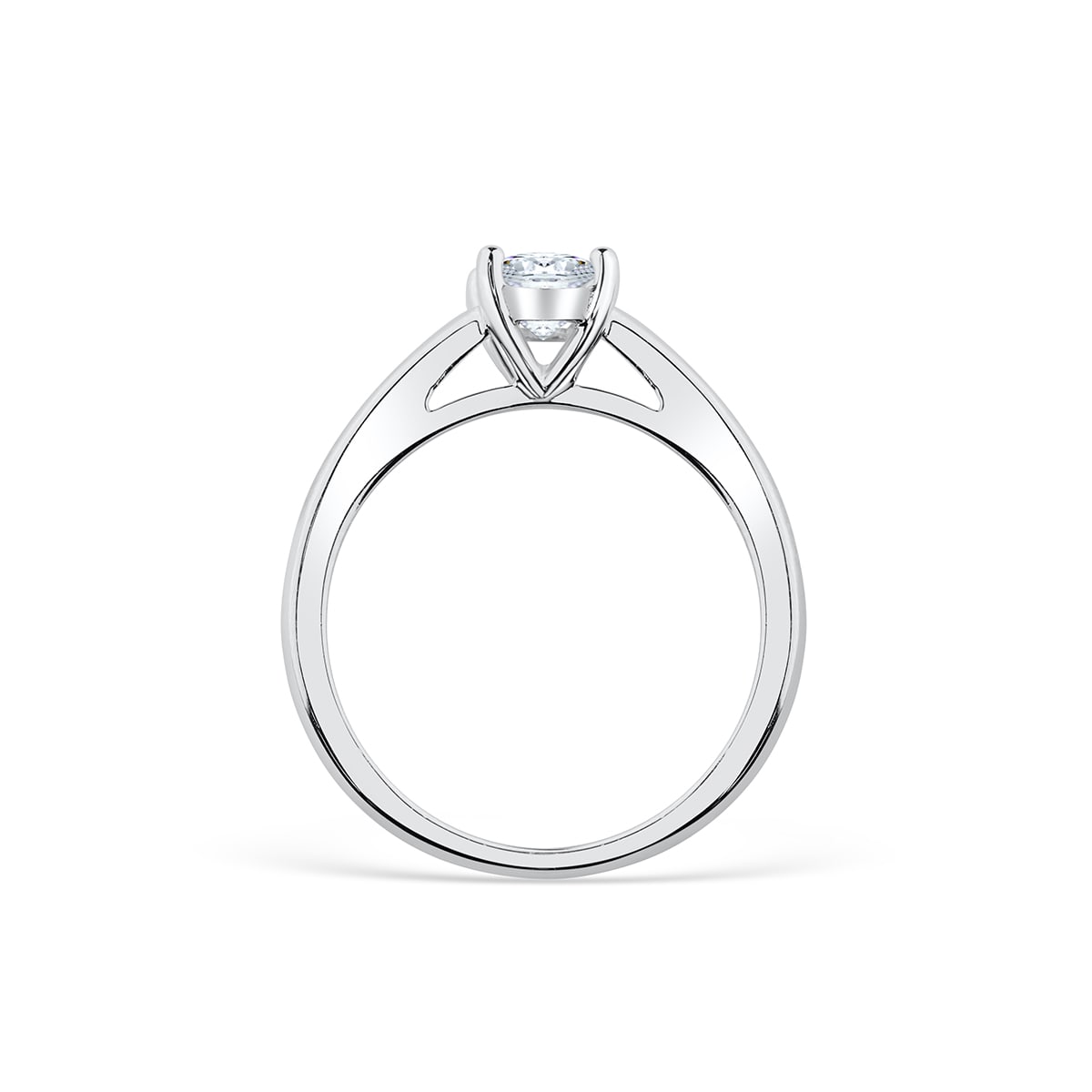 1.33 CT Oval Moissanite Diamond Solitaire Engagement Ring