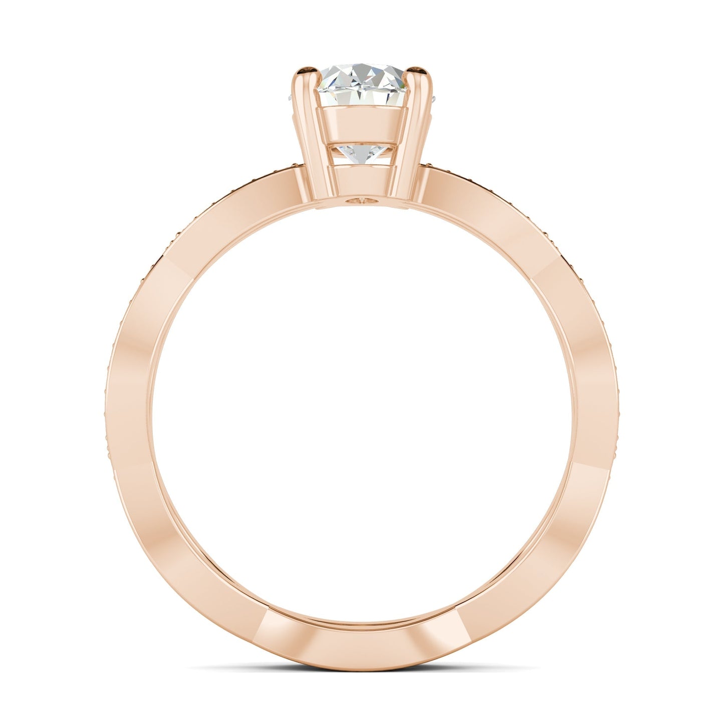 1.33 CT Oval Moissanite Diamond Solitaire Engagement Ring