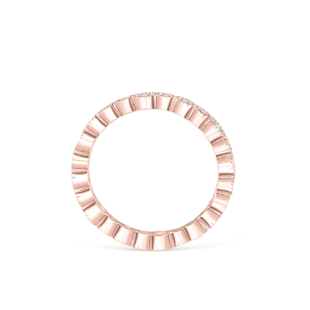 0.20 CT Round Moissanite Diamond Full Eternity Wedding Band