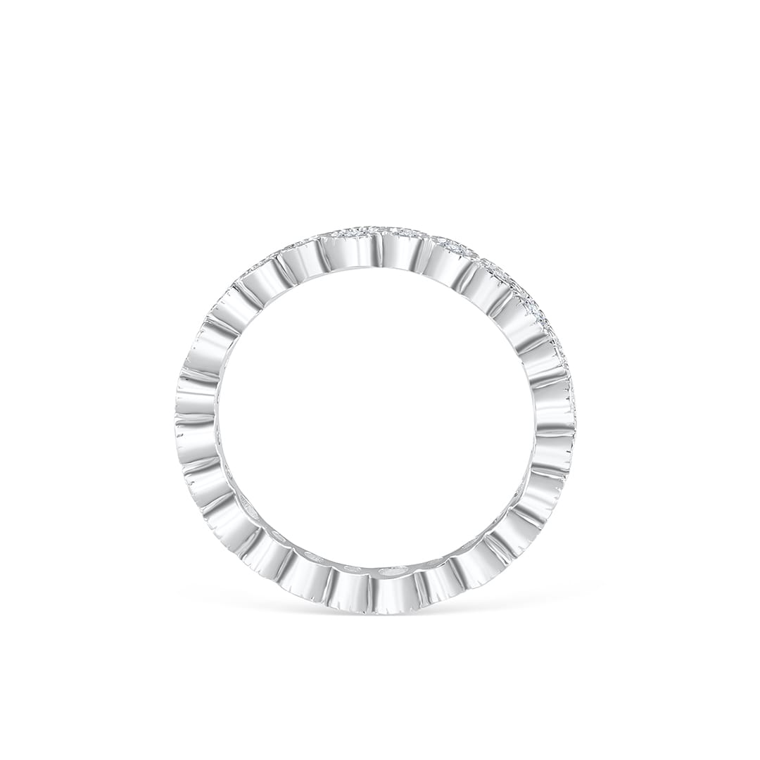 0.20 CT Round Moissanite Diamond Full Eternity Wedding Band