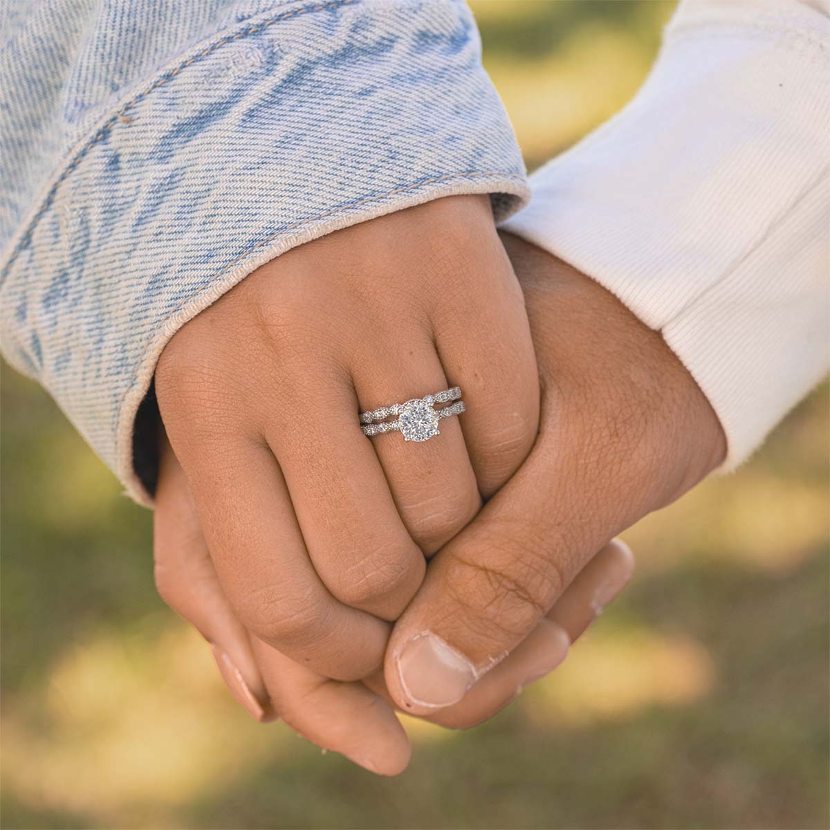 1.50 CT Round Moissanite Diamond Solitaire Engagement Ring