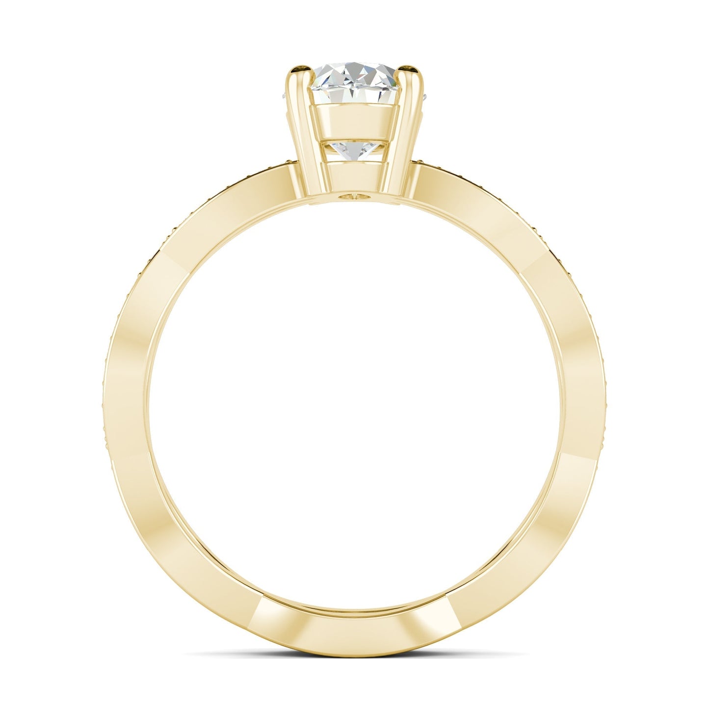 1.33 CT Oval Moissanite Diamond Solitaire Engagement Ring